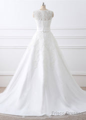 2 In 1 Wedding Dresses With Lace Appliques