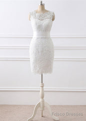 2 In 1 Wedding Dresses With Lace Appliques