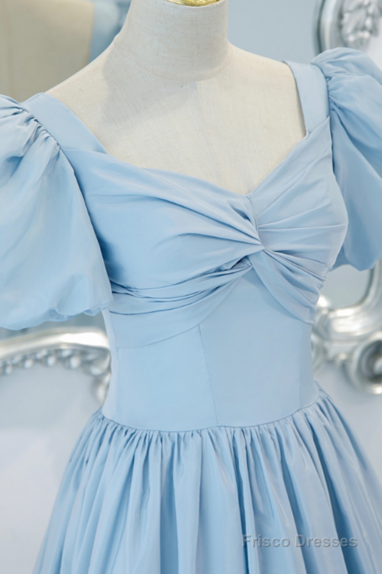 Blue A-Line Long Prom Dress, Blue Formal Evening Dress Secondary image