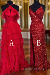 2025 New Style Red Long Formal Prom Dress