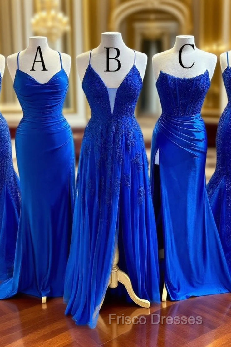 2025 New Style Royal Blue Long Formal Prom Dress