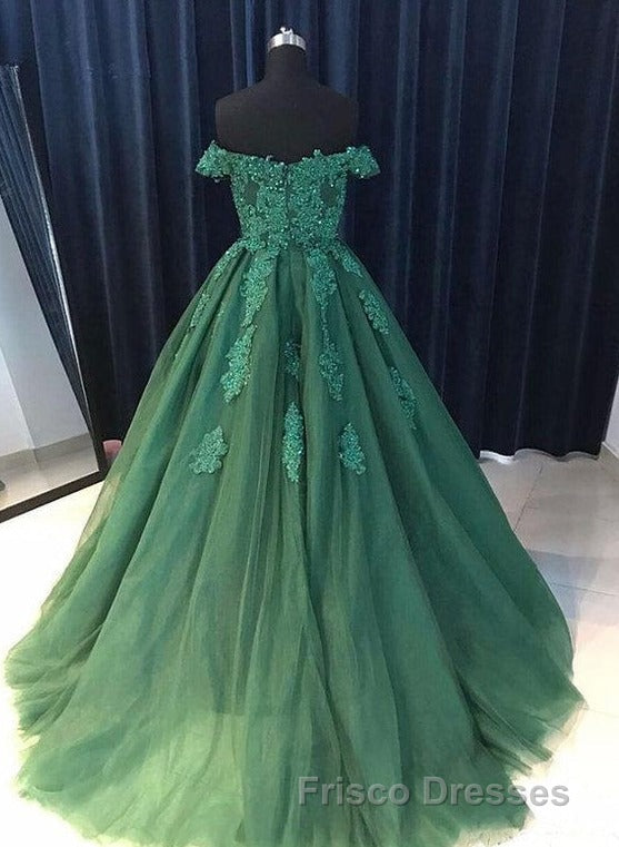 Off Shoulder Lace A Line Long Custom Evening Formal Prom Dress Secondary image