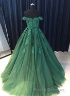 Off Shoulder Lace A Line Long Custom Evening Formal Prom Dress