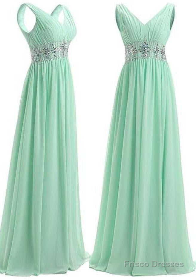 Beading Straps A-Line/Princess Chiffon Prom Dresses Main image