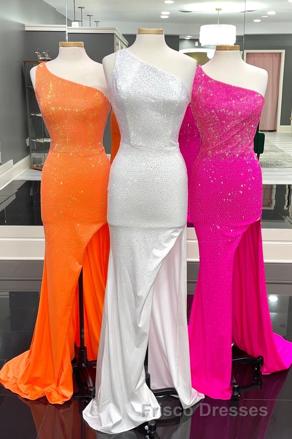 One Shoulder Mermaid Royal Blue Long Formal Prom Dress Secondary image