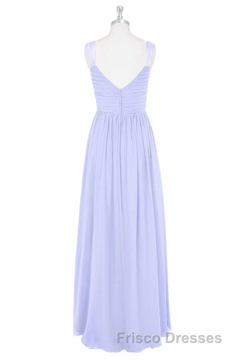 Lavender Chiffon V-Neck Backless Long Bridesmaid Dress Secondary image