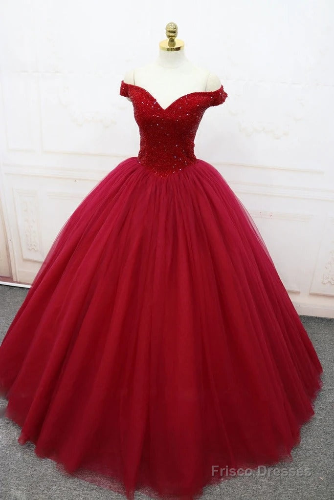 Off the Shoulder Red Ball Gown Secondary image