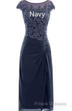 Cap Sleeve Beaded Mother of Bride Dress