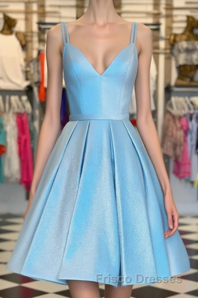 Double Straps A-line Short Homecoming Dress Main image