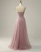 A-Line Sweetheart Neckline Long Formal Prom Dress With Appliques