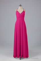 Backless Spaghetti Straps Lace Bridesmaid Dresses