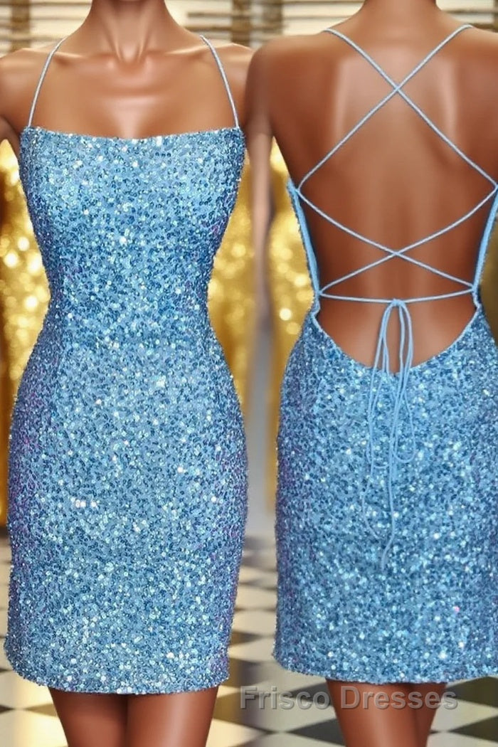 Neon Pink Sequin Bodycon MiniDress Main image