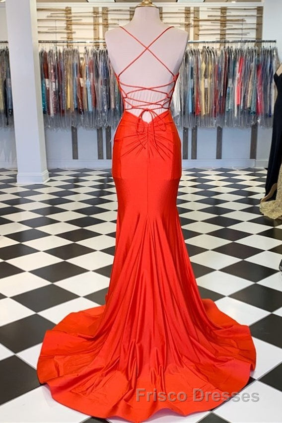 Simply Mermaid Black Straps Long Formal Prom Dress