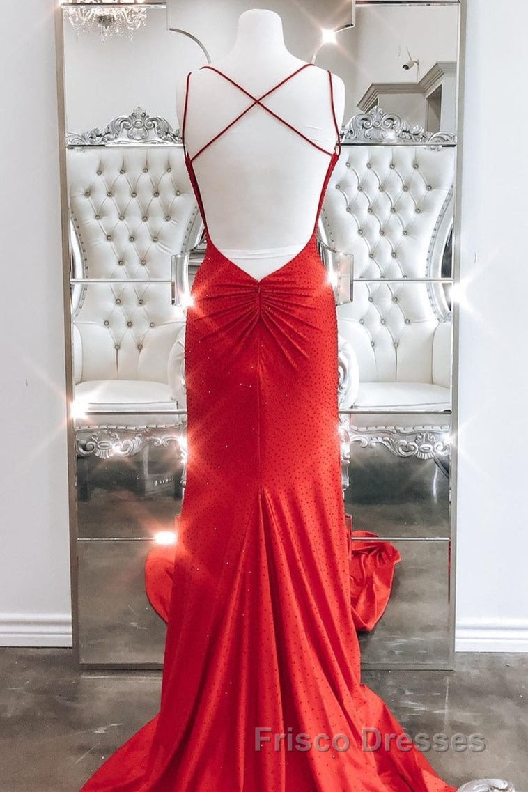 Mermaid Black Long Formal Prom Dress with Cross Back Secondary image