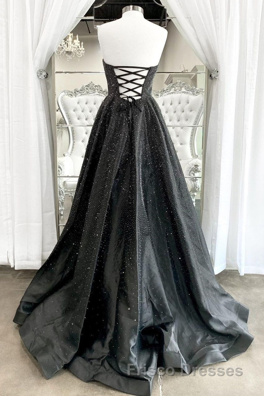 Strapless Red A-line Stunning Long Formal Prom Gown