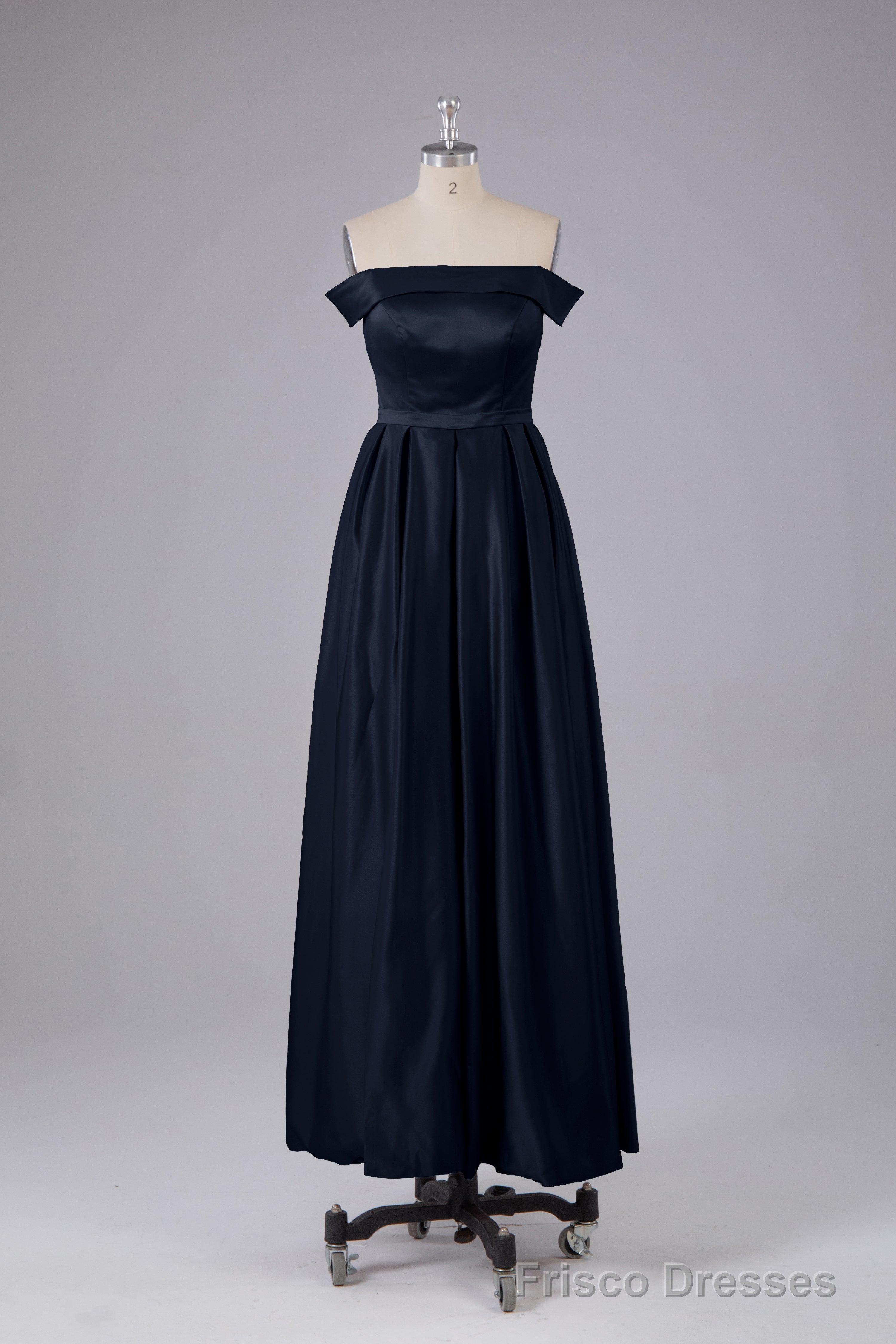 Elegant Off the Shoulder Satin Bridesmaid Dresses