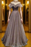 Charming Elegant Long A-line Floor Length Simple Party Formal Prom Dress