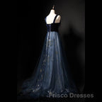 Elegant Long Lace Up Velvet Tulle Formal Prom Dress Modest Party Gowns