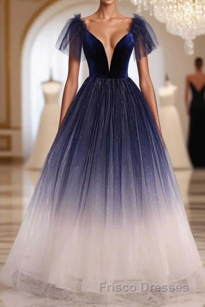 Elegant Backless Lace Up Long Charming Princess Formal Prom Dress For Girls Main image