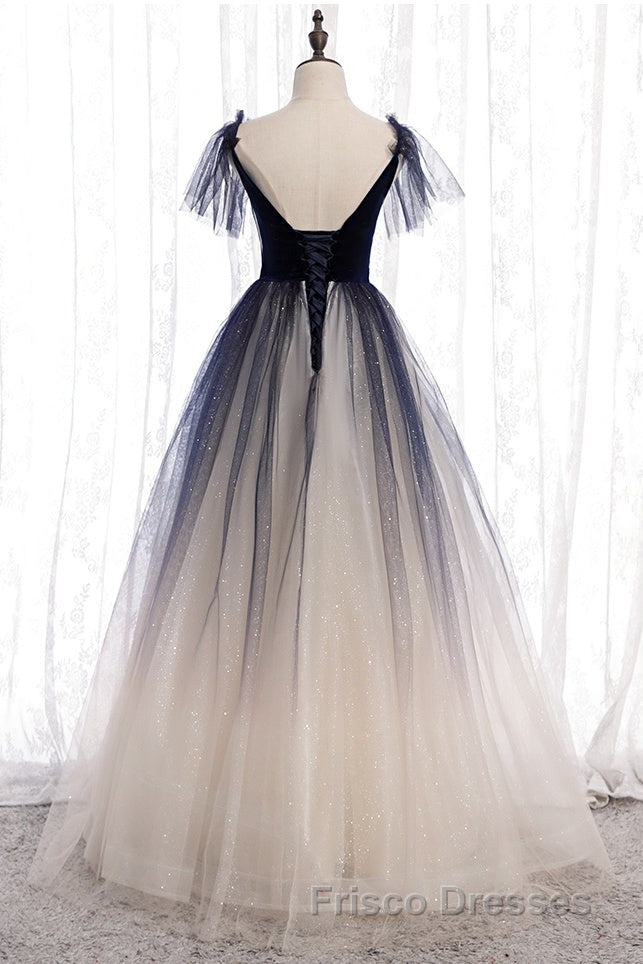 Elegant Backless Lace Up Long Charming Princess Formal Prom Dress For Girls