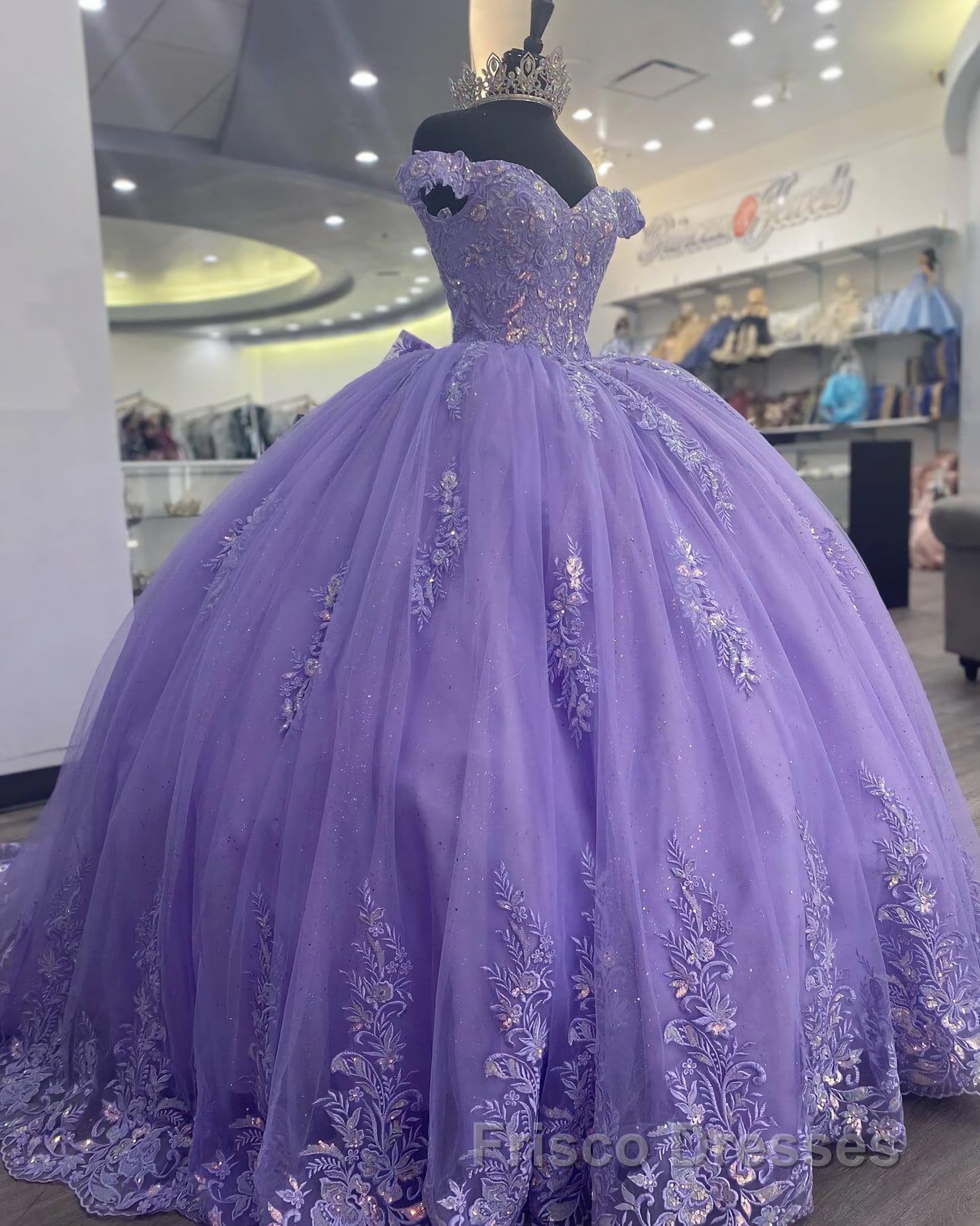 Lilac Corset Mexican Quinceanera Dress Ball Gown Secondary image