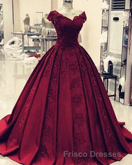 ball gown satin  lace v neck Formal Prom Dress