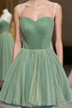 Cute Sweet Neck Short Formal Prom Dress, Mini Dress