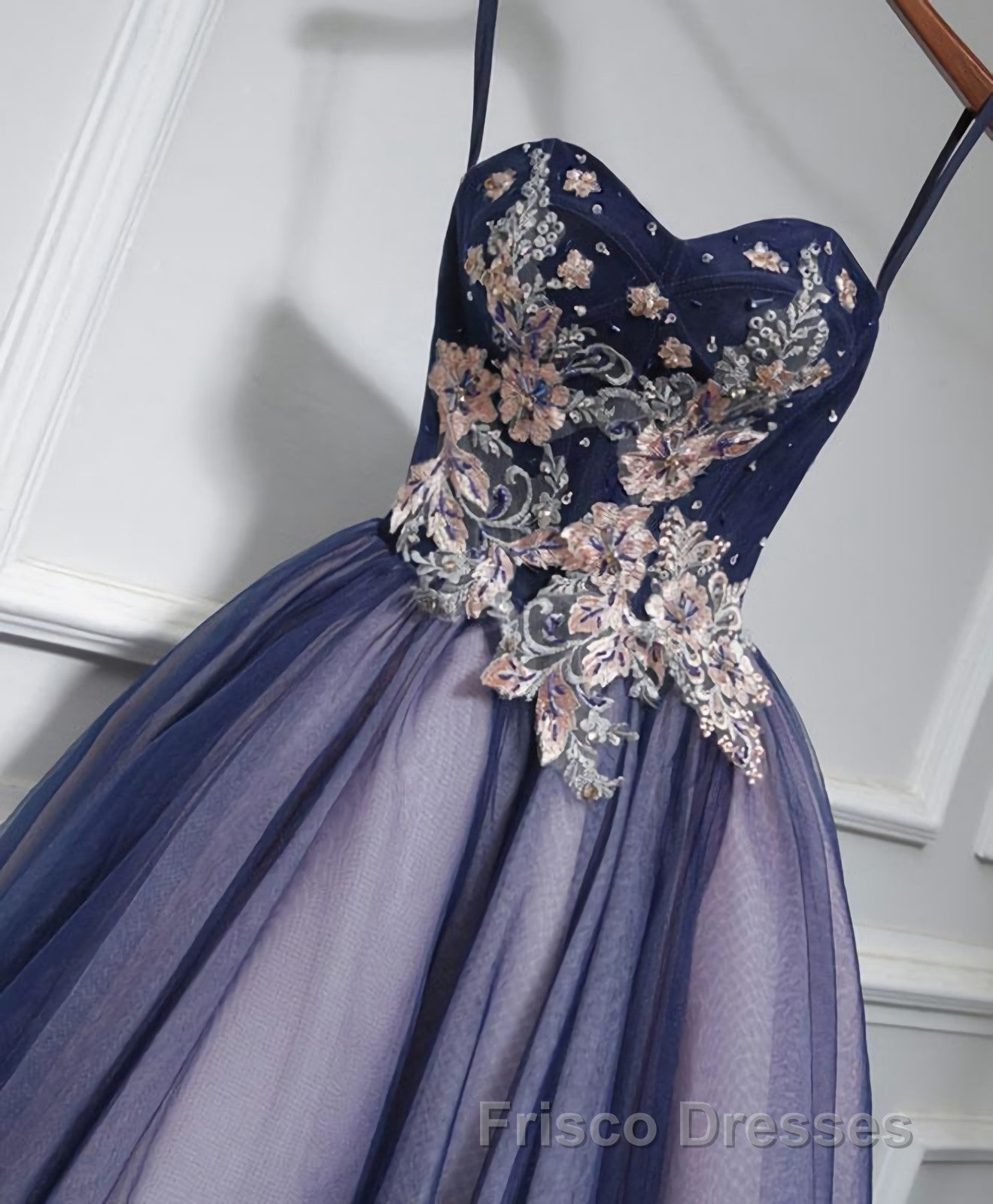 Cute Lace Tulle Short A Line Formal Prom Dress, Homecoming Dress Secondary image