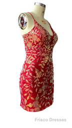 Cute Bodycon V Neck Blue Lace Homecoming Dress