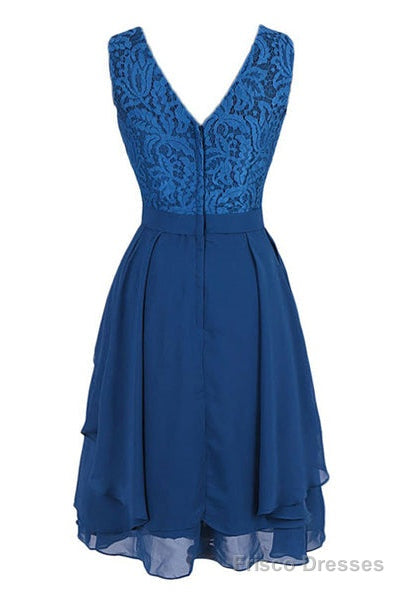 Short Royal Blue Bridesmaid Dress Party Dress
