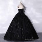 A Line Black Formal Dress Princess Birthday Party Dress