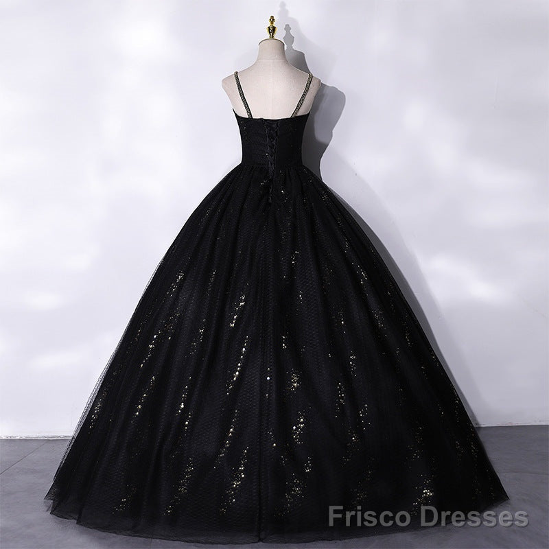 A Line Black Formal Dress Princess Birthday Party Dress