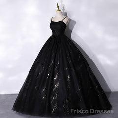 A Line Black Formal Dress Princess Birthday Party Dress