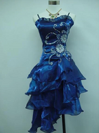 A Line Black Ruffle Short Prom Dress Homecoming Dress