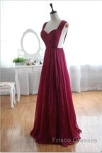 A-Line Chiffon Formal Prom Dress Bridesmaid Dress