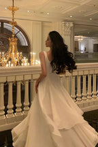 A Line Chiffon Prom Dresses,Long Evening Dress,Formal Dress