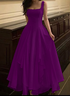 A Line Chiffon Prom Dresses,Long Evening Dress,Formal Dress