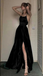 A Line Dark Green Long Prom Dress,  Evening Dress