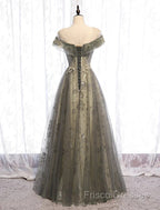 A-Line Formal Gown Elegant Dress Wedding Floor Length Short Sleeve Tulle With Pleats