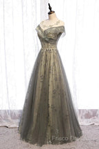 A-Line Formal Gown Elegant Dress Wedding Floor Length Short Sleeve Tulle With Pleats