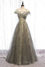 A-Line Formal Gown Elegant Dress Wedding Floor Length Short Sleeve Tulle With Pleats