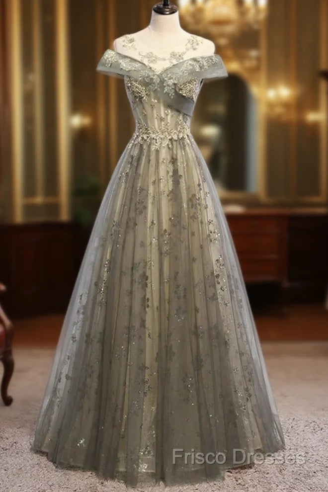 A-Line Formal Gown Elegant Dress Wedding Floor Length Short Sleeve Tulle With Pleats Main image