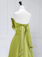 A-Line Green Long Formal Dress Formal Prom Dress, Green Floor Length Party Dress