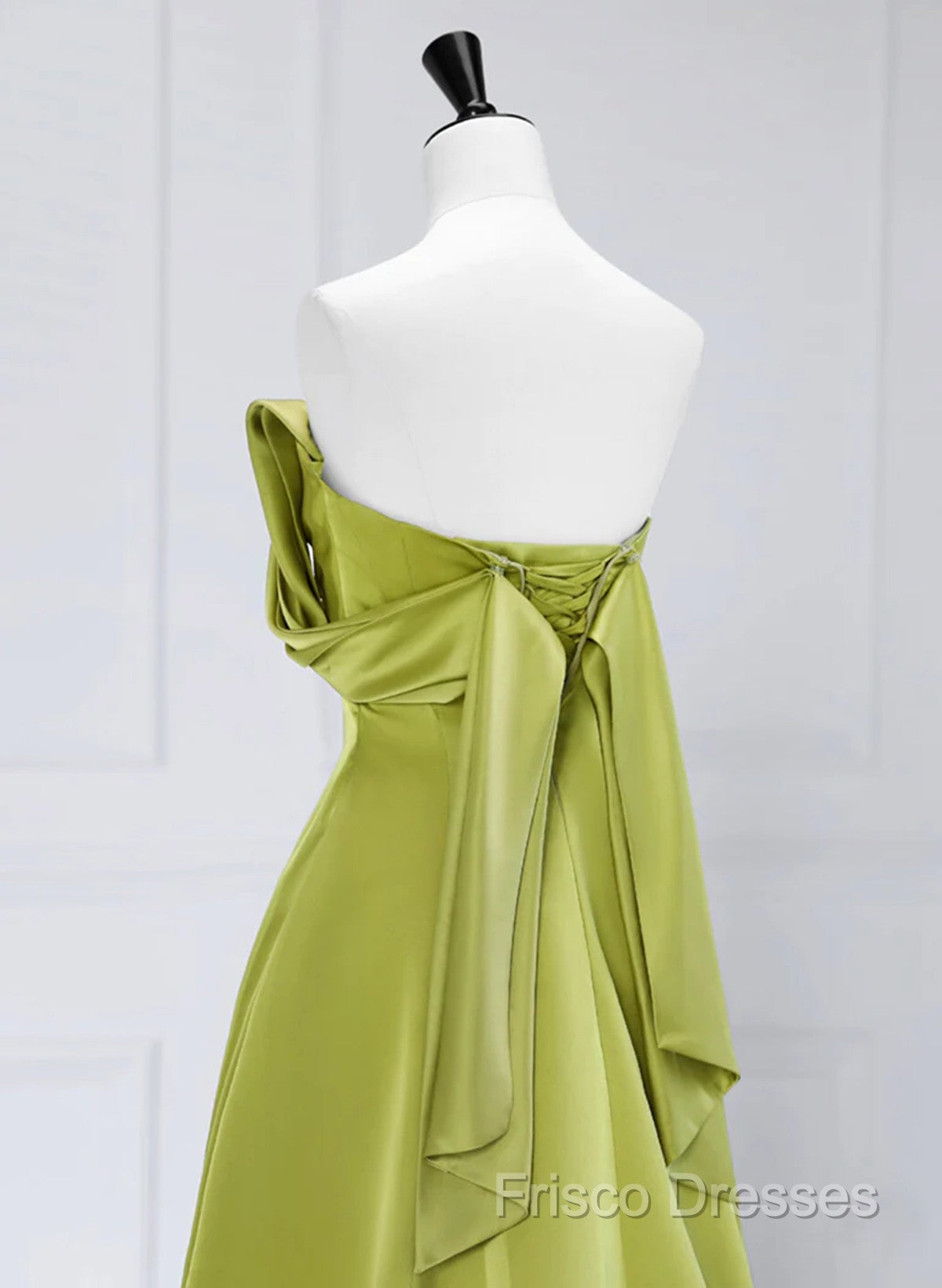 A-Line Green Long Formal Dress Formal Prom Dress, Green Floor Length Party Dress