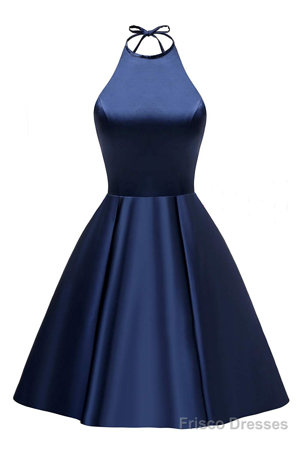 A-Line Halter Short Prom Dresses Cocktail Dresses