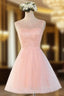 A-line Homecoming Dress Scoop Short/Mini Formal Prom Dress Juniors Homecoming Dress