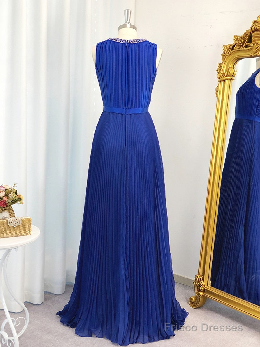 A-line Jewel Ruffles Floor-Length Chiffon Dress Secondary image