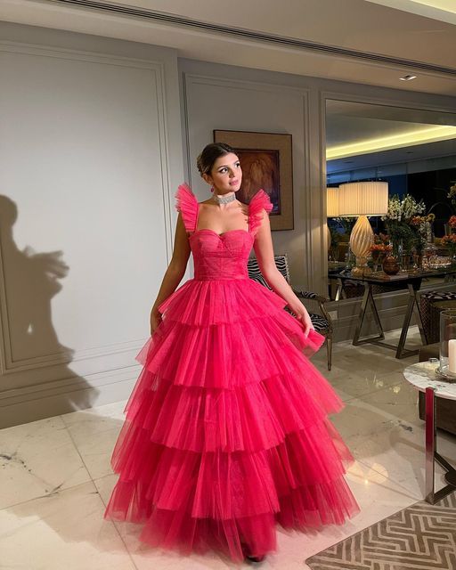 A-Line Long Prom Dresses Fashion Formal Dress
