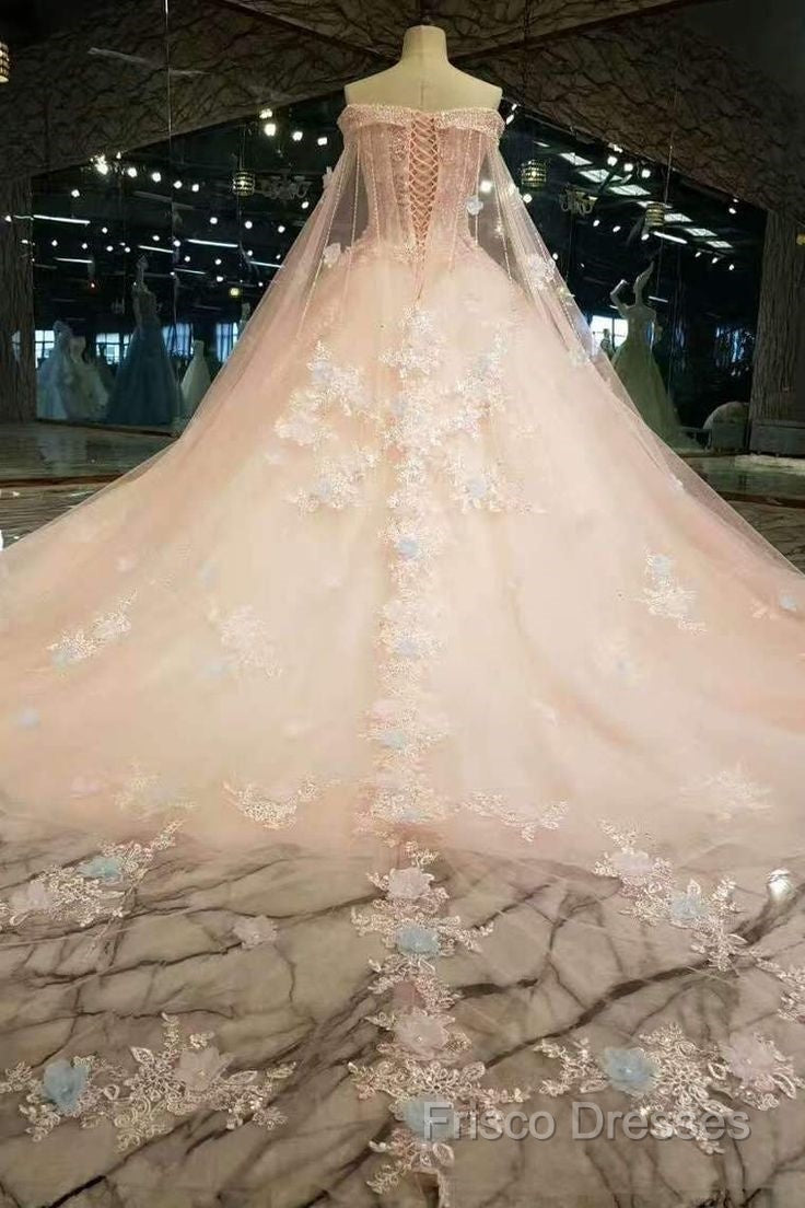 A Line On & Off Shoulder Dress | V Neck Floor Length Lace Gown Girls Wear Formal Prom Dress Secondary image