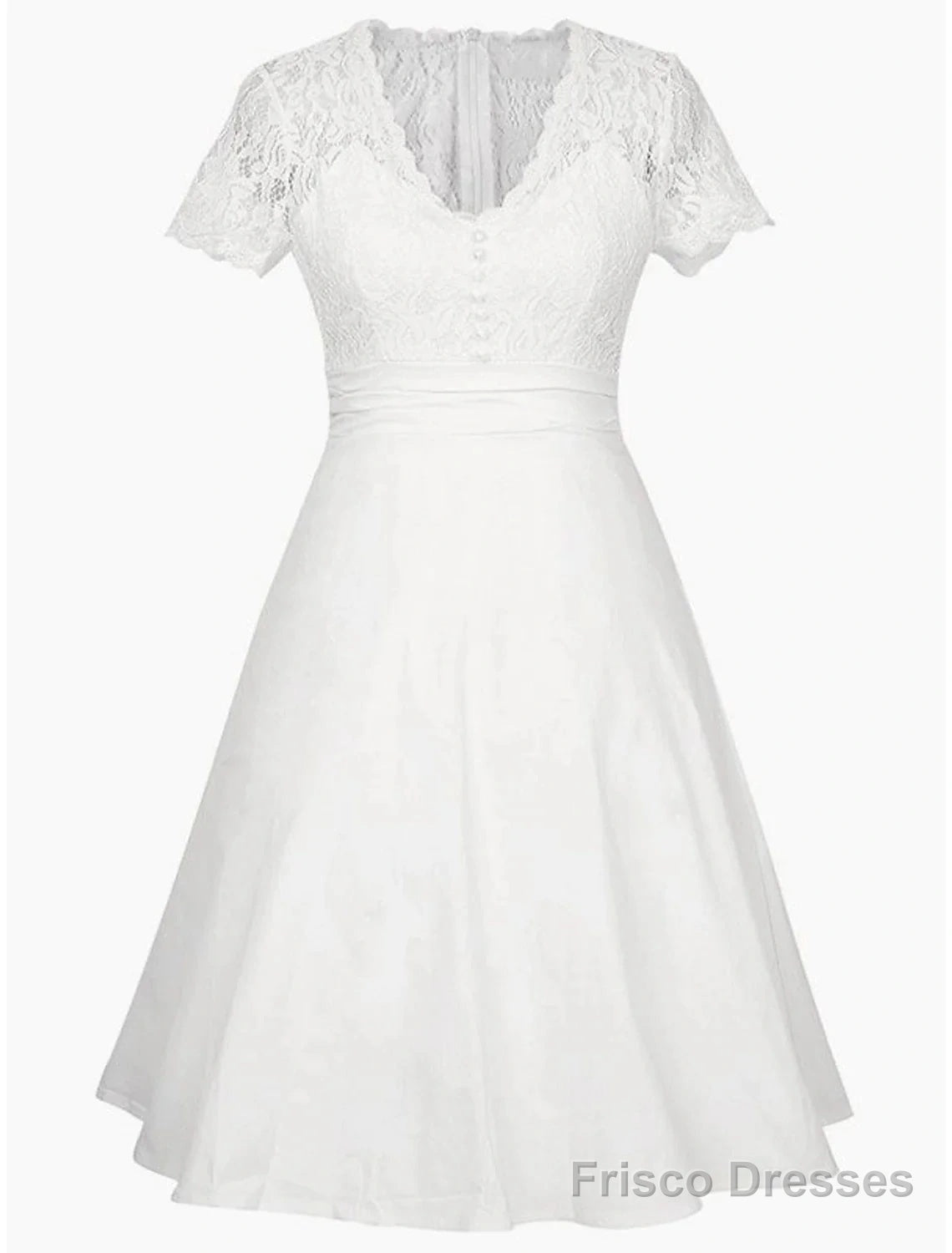 A-Line Party Dresses Elegant Dress Homecoming Knee Length Short Sleeve V Neck Satin With Appliques